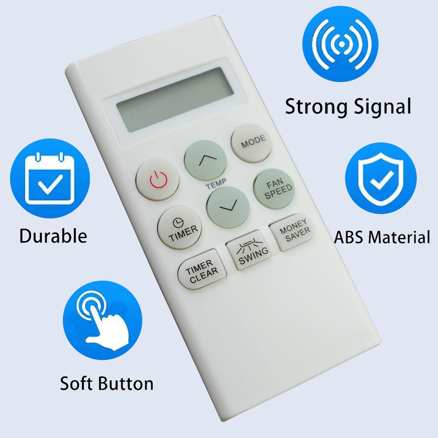 Remote Control AKB73756214 Replacement for Friedrich Air Conditioner AKB73756213 AKB73756218 AKB73756215 AKB73616106 CP08G10B CP06G10B CP10G10B