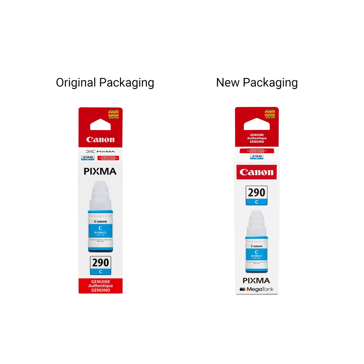 Canon GI-290 Genuine Cyan Ink Tank, Compatible with Megatank G4200, G3200, G2200, G1200, and G4210 Printers