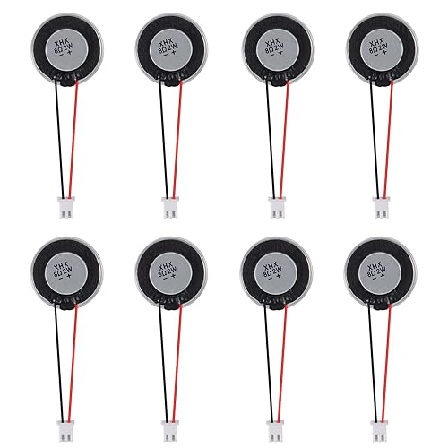 8Pcs 2W 8 Ohm Small Speakers Metal Shell Round Internal Magnet Loud Speaker Micro Internal for DVD, EVD, Mini Multimedia Loudspeaker