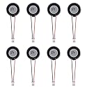 8Pcs 2W 8 Ohm Small Speakers Metal Shell Round Internal Magnet Loud Speaker Micro Internal for DVD, EVD, Mini Multimedia Loudspeaker
