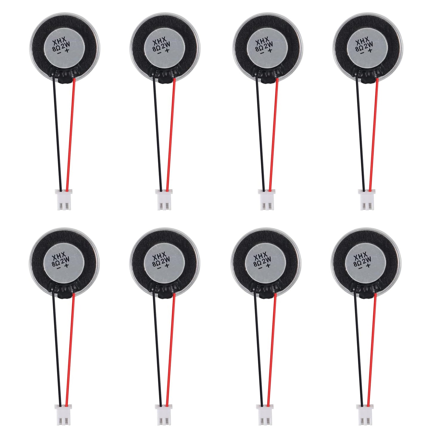 8Pcs 2W 8 Ohm Small Speakers Metal Shell Round Internal Magnet Loud Speaker Micro Internal for DVD, EVD, Mini Multimedia Loudspeaker