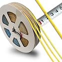 New DC 12V/24V 3MM Thin PCB Premium High Brightness COB LED Strip Flexible High Density Chips CRI 90+ UHB Warm Natural White Light 5M (DC 12V, Warm