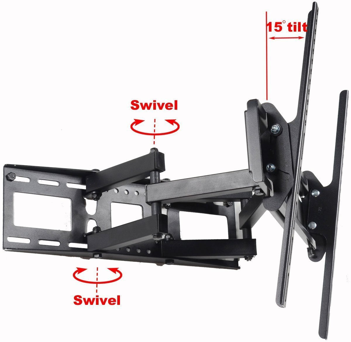 VideoSecu Full Motion Articulating TV Wall Mount for Samsung UN50JU6500 UN50JU7100 UN55JU6500 UN55JU7100 UN60JU7090 UN60JU6500 UN65JU6500 UN65JU7100