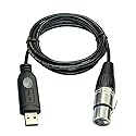 DSD TECH SH-AU20A USB to XLR Cable for Dynamic Microphones Such as Shure(5.9FT)