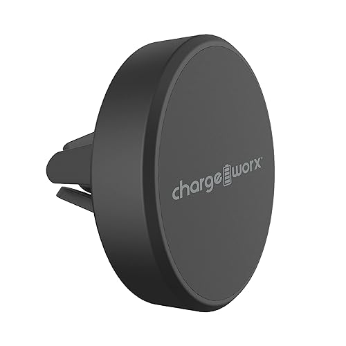 CHARGEWORX Magnetic Car Phone Mount for Air Vent, Universal Magnet Cell Phone Holder with 360° Rotation, Strong Magnetic Vent Mount for iPhone