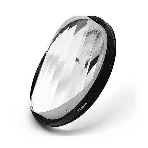 KOGJAERS Fractal Photography Linear Filters 77mm Camera Lens Effect Filters, Camera Accessories with Fractal Refraction and Variable Number