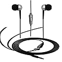 Wired Earbuds in-Ear Stereo Earphones with Microphone 1-Button Control Ear Buds Premium Sound Noise Isolating Headphones with 3.5mm Audio Output…