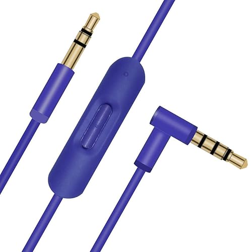 Aquelo Replacement Audio Cable Cord with Inline Mic and Volume Control Compatible with Beats by Dr Dre Headphones…