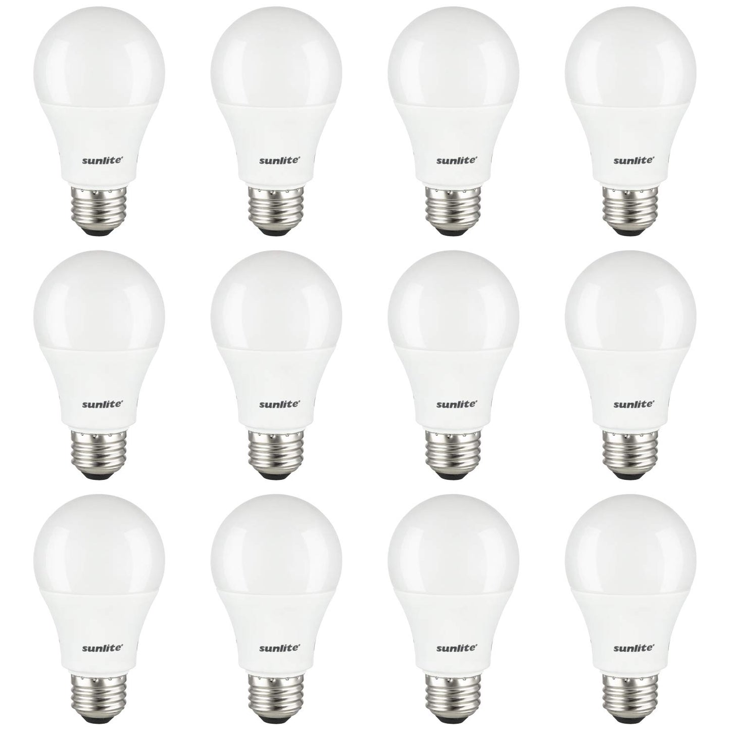 Sunlite 41220-SU LED A19 Light Bulbs, 15 Watts (100W Equivalent), 1500 Lumens, Medium Base (E26), Non-Dimmable, ETL Listed, 6500K - Daylight