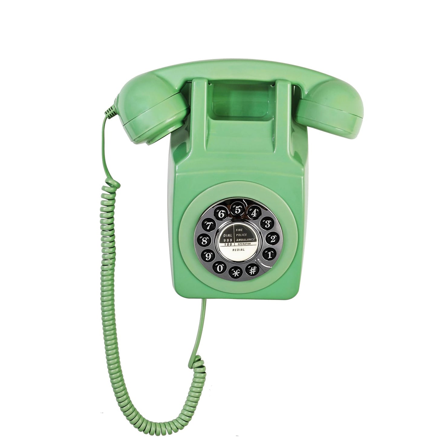 Wall Telephone, Corded Landline Phone for Home, Wall Mounted Retro Telephone, 1960s Old Fashion Antique Phones, Single Line Analog Trimline Phone