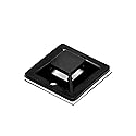 Conext Link 100 Pack Black Self Adhesive Cable Tie Zip Clamp Mount Clip Holder Base 3/4" (20X20mm ?19082?