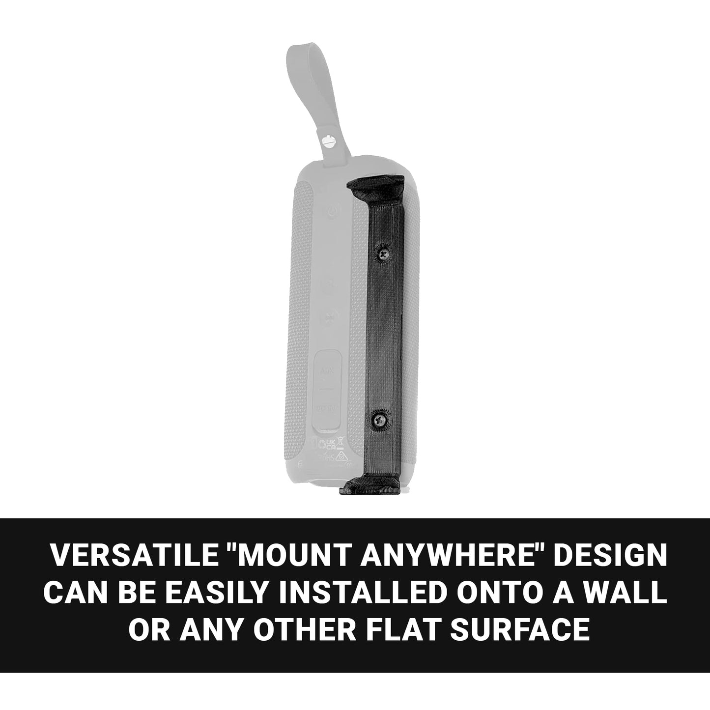 Spartan Mounts Bluetooth Speaker Wall Mount for Tribit Stormbox Full Size Speakers, Low Profile Mount Anywhere Design for Home, Office, Studio