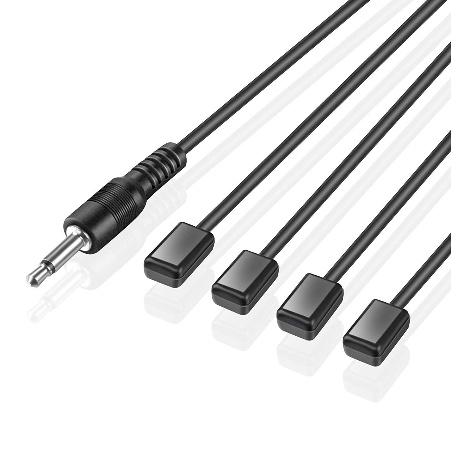 URWOOW IR Repeater Hidden Infrared Remote Extender System 1 Receiver 4 Emitters Control Kit USB Adapter for Amplifier Cable Box Satellite TV Receiver