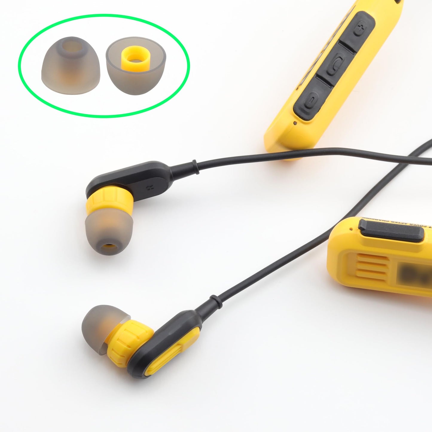 NANLANFAN Replacement Silicone Ear Tips for Dewalt Headphones, Compatible with Dewalt Heavy Duty/Jobsite Pro/Heavy Duty 2-in-1 Bluetooth Neckband