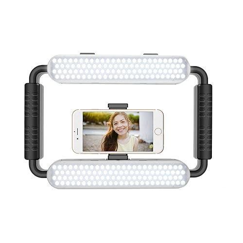 GVM Great Video Maker LED Ring Light 5600K Selfie Light, Smartphone Video Rig & Phone Video Stabilizer for Camera, Smartphone, Makeup, YouTube Setup