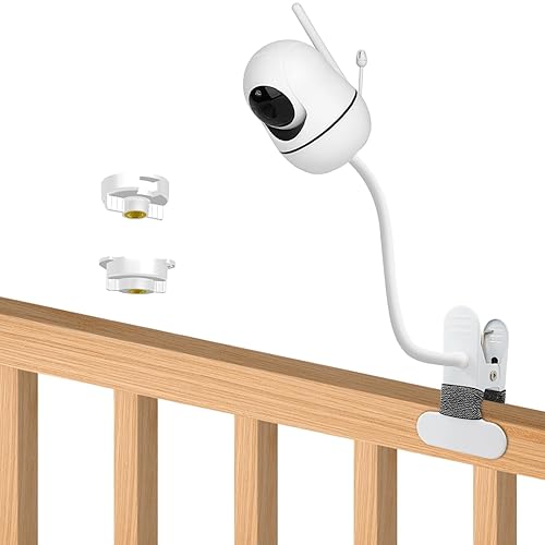 Baby Monitor Mount Compatible with HelloBaby HB6550/HB65/HB66/HB248,ANMEATE SM935E Baby Monitor Camera 15.7 inches Flexible Clip Clamp Mount Long