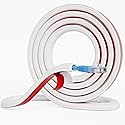 Cord Hider Raceway Kit, 39 inch Wall Cable Hider for 1 Cable, Silicone Material Hiding Wall Mount TV Powers Cords in Home Office, W0.59 H0.39in White