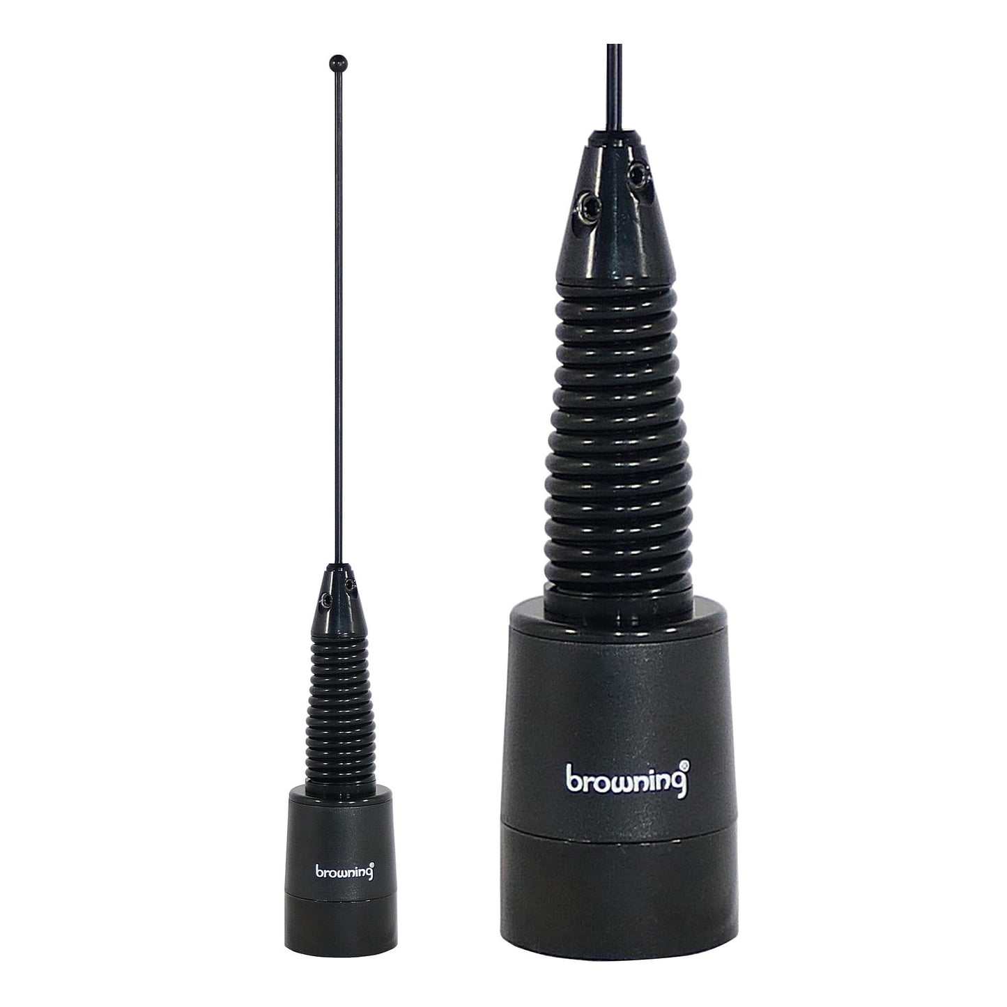 Browning® 160-Watt Wide-Band 380 MHz to 520 MHz Antenna with Spring and NMO Mounting (Black)