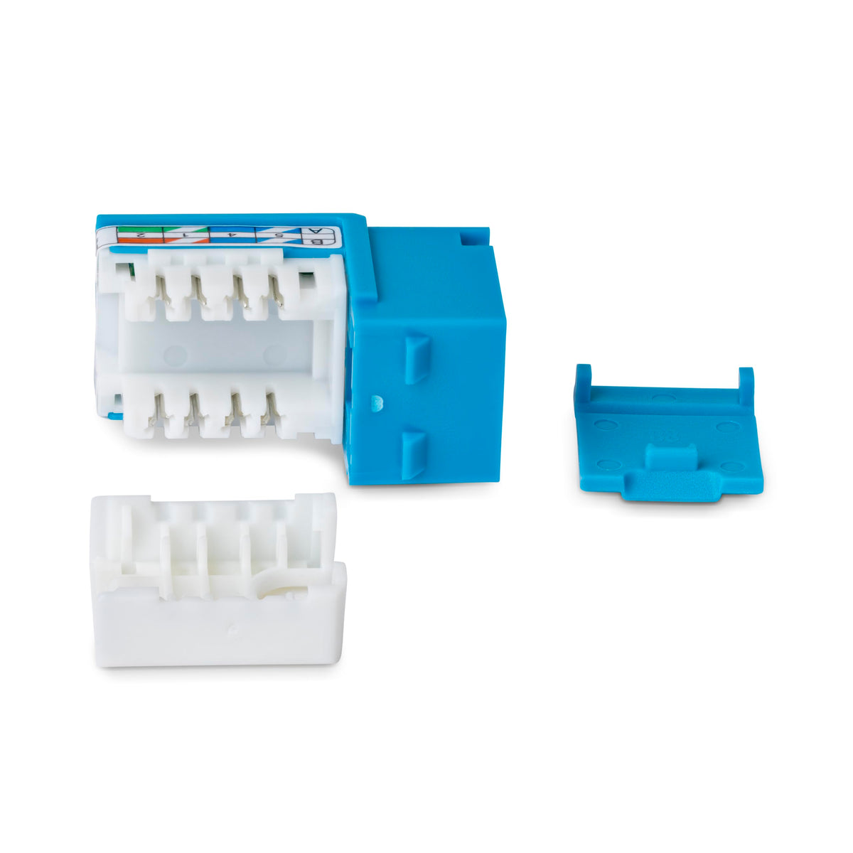 StarTech Cat6 Keystone Jack 24-Pack, UTP, 90 110 Punch Down, Blue