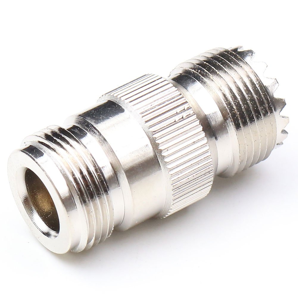 ANHAN N Female to UHF Female Connectors PL259 to N Type Coaxial Connectors Adapters 2Packs