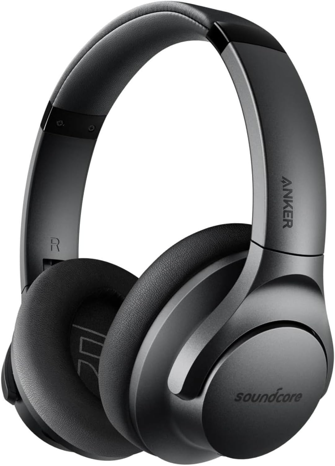 Soundcore Life Q20 Hybrid Active Noise Cancelling Wireless Bluetooth Headphones Over Ear with 40H Playtime, Hi-Res Audio, Deep Bass, Memory Foam Ear