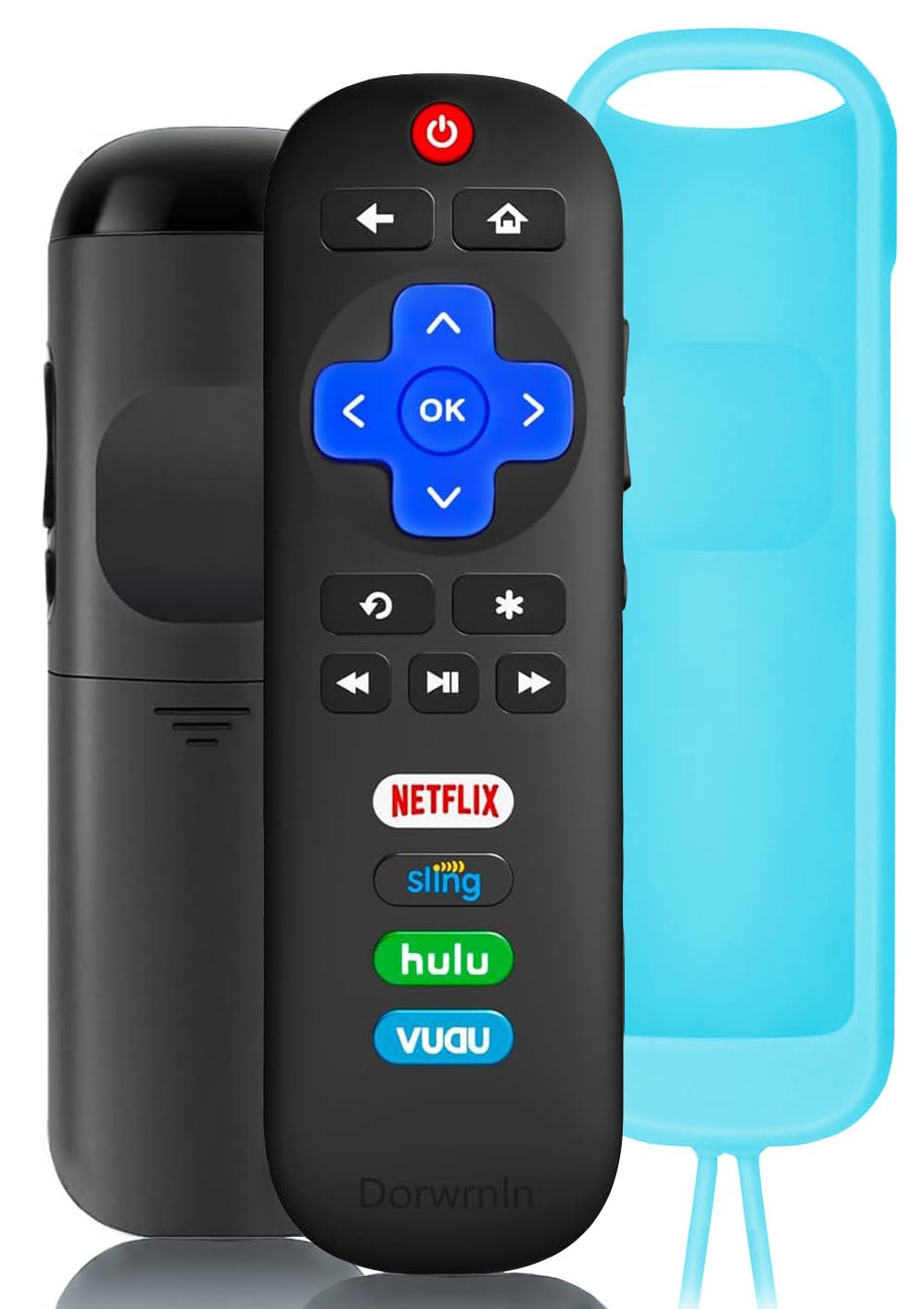 Universal Replace Remote for All Roku TCL Hisense ONN TV, with Luminous Protective Case, RC280 Replacement for TCL Roku/Hisense Roku/ONN Roku/Sharp