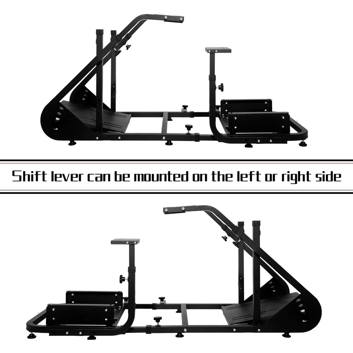Marada Racing Cockpit Frame Suitable for G25 G27 G29 G920 Without Wheels Pedals and Real Racing Seat Driving Simulator Cockpit with Capacity 220LBS