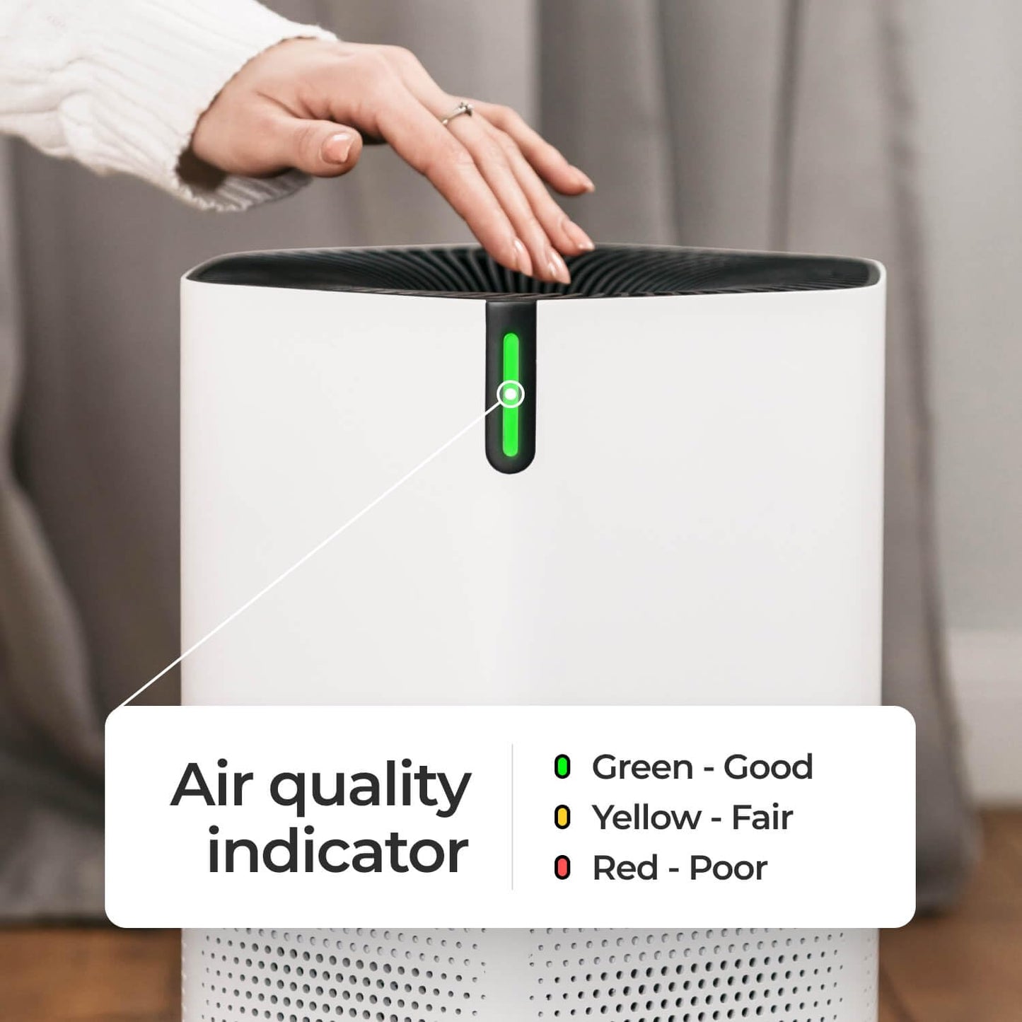 SonoHealth AirPro Purifier for Home and Bedroom | HEPA 14 Filter | Ultra-Quiet Air Cleaner | Activated Carbon Filter and Essential Oil Diffuser - 1