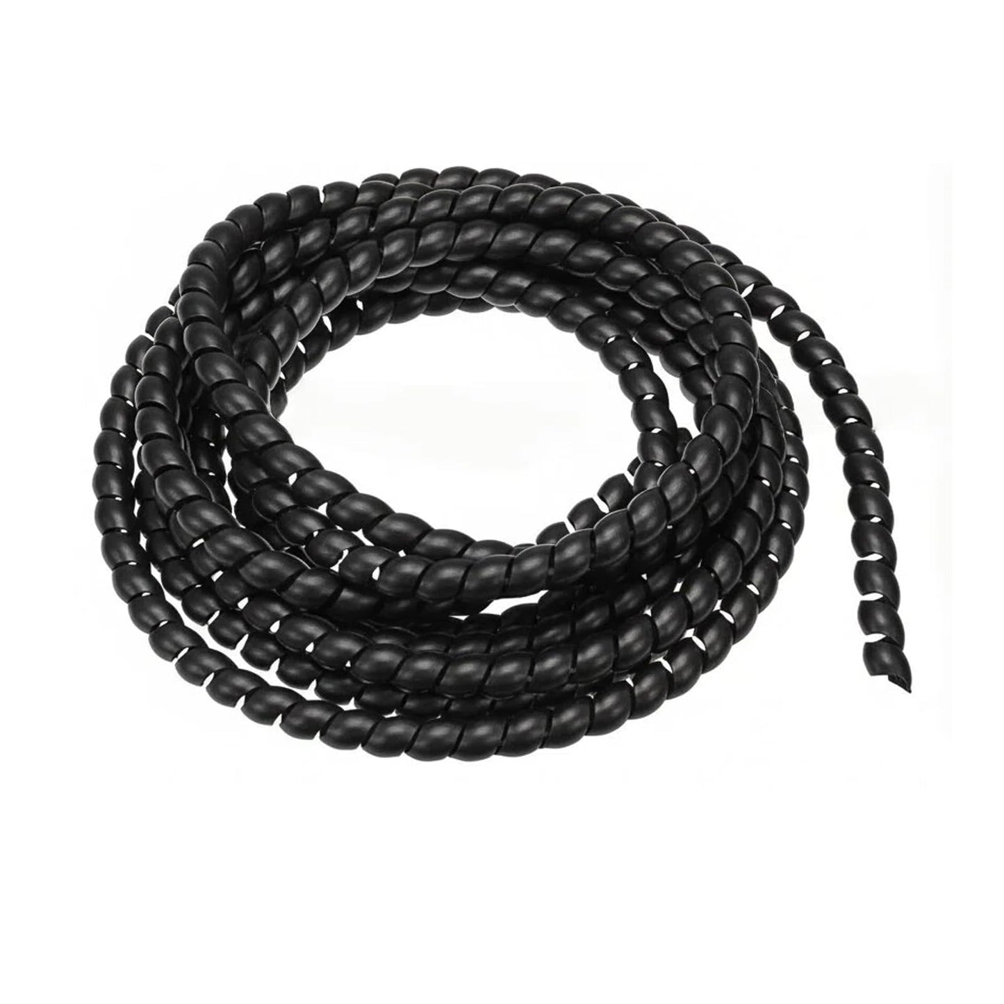 9.84ft Flexible Spiral Cable Wrap, 8mm x 10mm Spiral Wire Wrap, Black PE Cord Spiral Wrap Cable Protector 3 Meters Length Wire Manage for TV