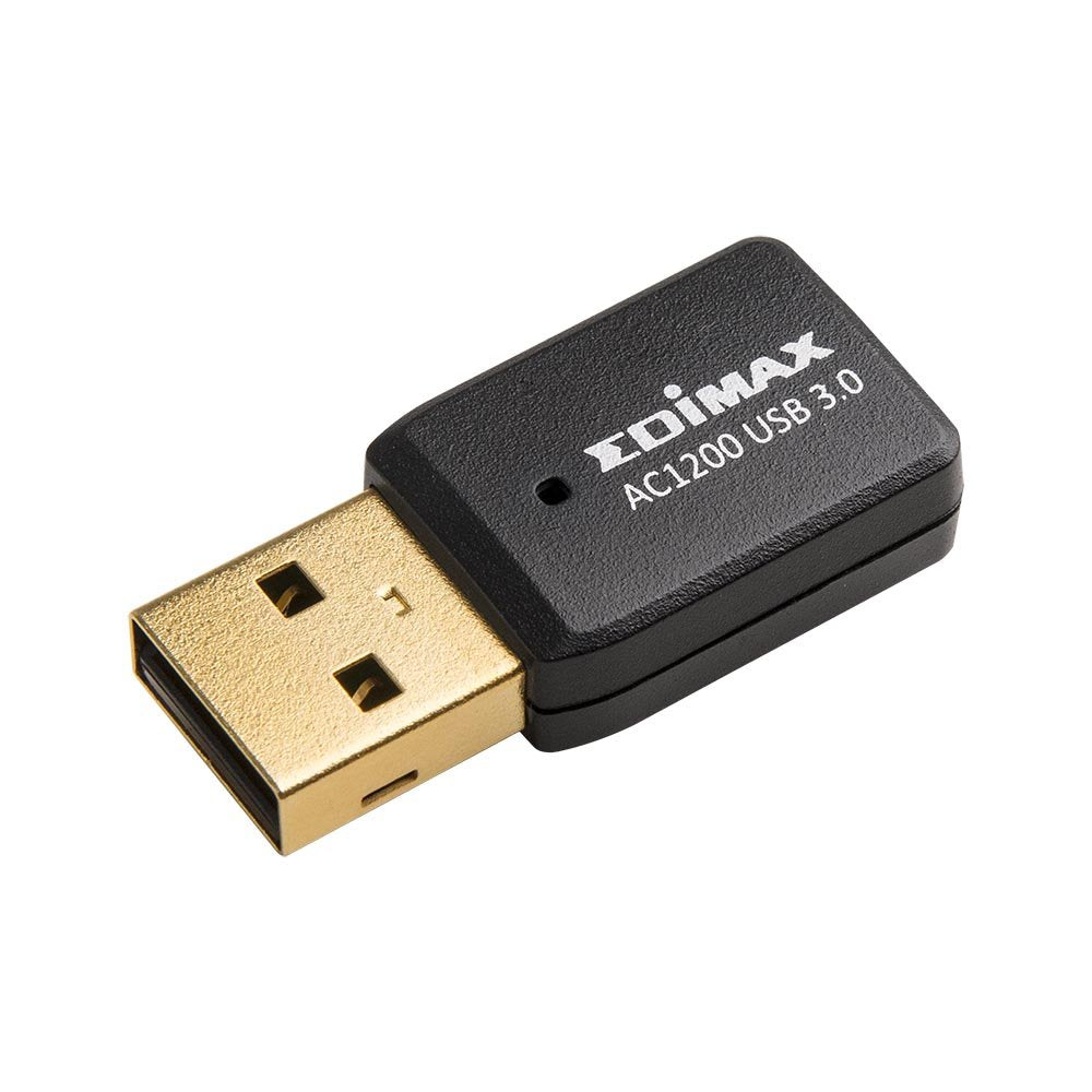 Edimax Wi-Fi 5 802.11ac Mini AC1200 Dual-Band MU-MIMO Adapter for PC, Wireless AC Mini USB 3.0 Adapter Dongle, Windows 11 Plug-n-Play, Mac OS, Linux
