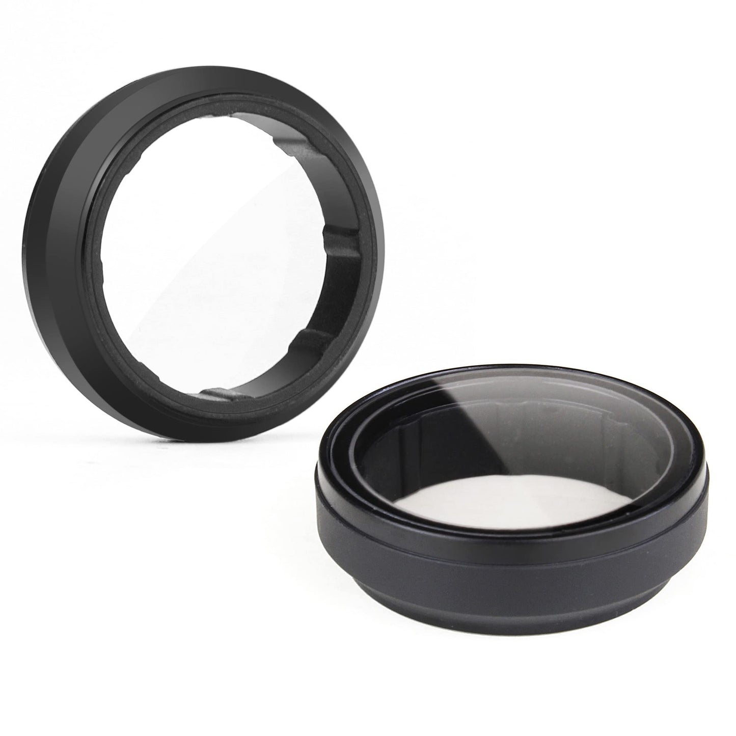 2-Pack UV Filter Lens Protector for GoPro Hero 3, Hero 3+, Hero 4 Silver Black, 23mm Inner Diameter Optical Glass High Transmission UV Lens Filter