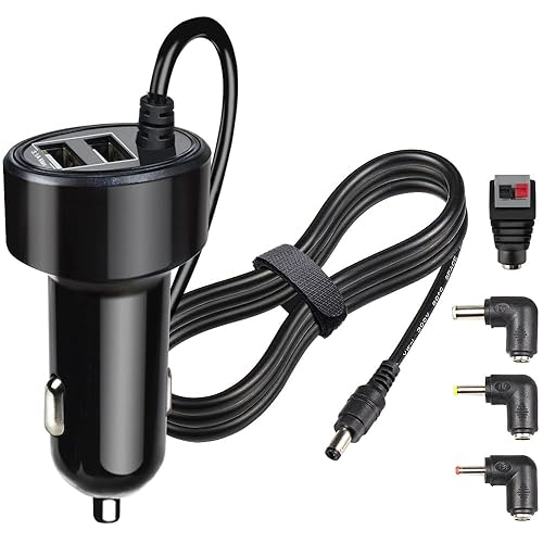 FouceClaus 12V Car Charger Adapter for Portable DVD Player, Replacement Car Cigarette Cord for RCA, Philips, DBPOWER, Sylvania, APEMAN DVD Player