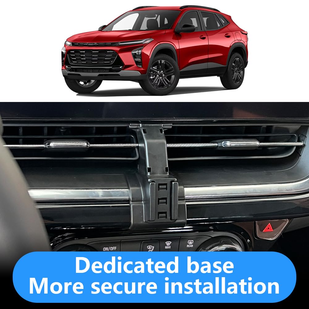 LUNQIN Car Phone Holder for Chevrolet Chevy Trax 2024 2025 2026 Auto Interior Accessories Best Cell Phones Mount Cellphone Mobile Cradle Charging