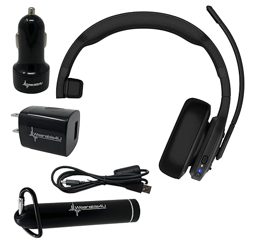 Wearable4U Garmin dezl Headset 100, Single-Ear Premium Trucking Headset, Active Noise Cancellation, Superior Battery Life and Memory Foam Ear Pads…