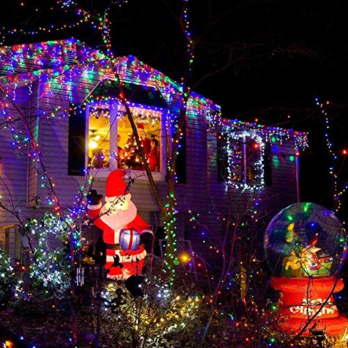 Toodour Christmas Icicle Lights Outdoor, 360 LED 29.5ft 8 Modes Fairy Icicle String Light with 60 Drops, Led Christmas Lights Twinkle for Holiday