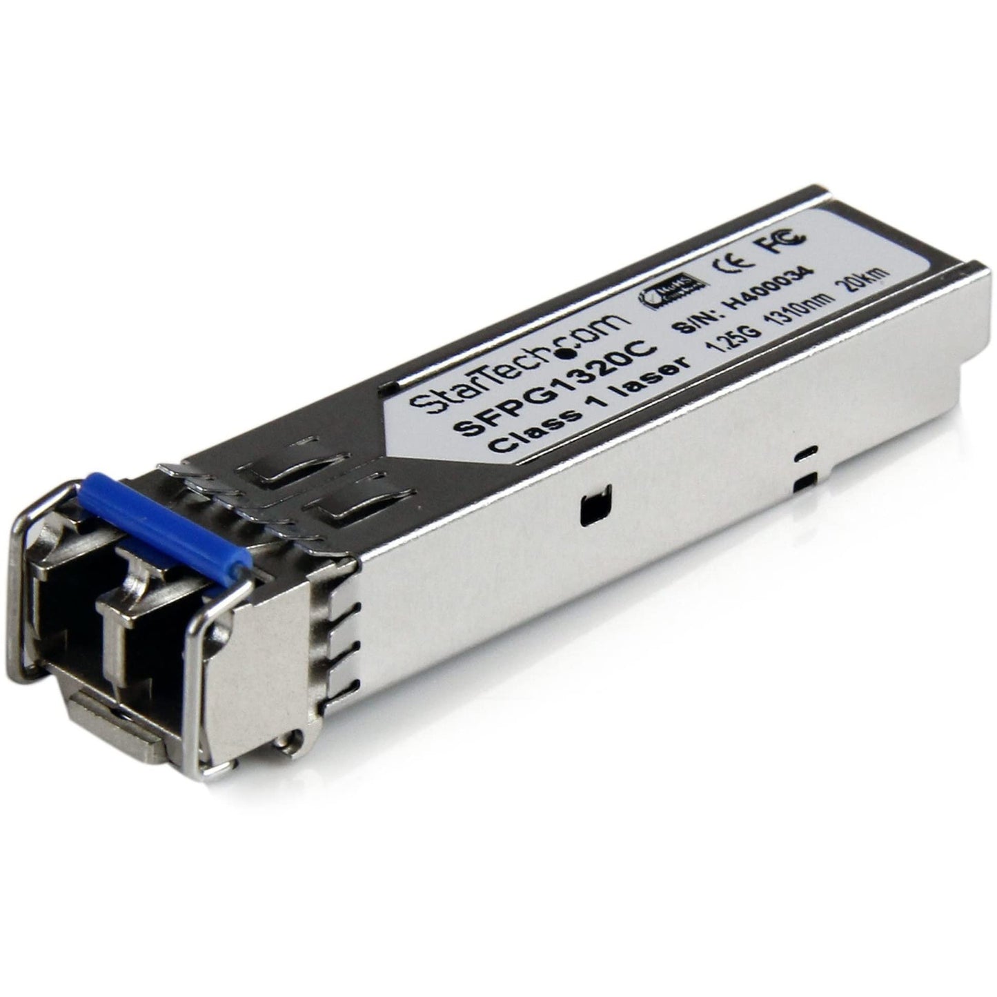 StarTech.com Cisco GLC-LH-SMD Compatible SFP Module - 1000BASE-LH - 1GbE Single Mode Fiber SMF Optic Transceiver - 1GE Gigabit Ethernet SFP - LC 20km