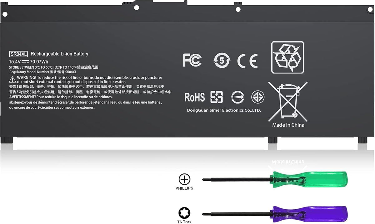 SR04XL SR03XL Battery Compatible With HP Omen 15-CE0XX 15-DC0XX Series 15-CE015DX 15-DC0003LA 15-DC0051NR Pavilion 15-CB0XX 15-CX0XX 15-CB041NR