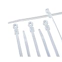 THE CIMPLE CO Nylon Zip Ties - 14 Inch - Wire Mounting Cable Ties - Strong - Indoor and Outdoor Use - Screw Mounting Hole - White (100 Pack)
