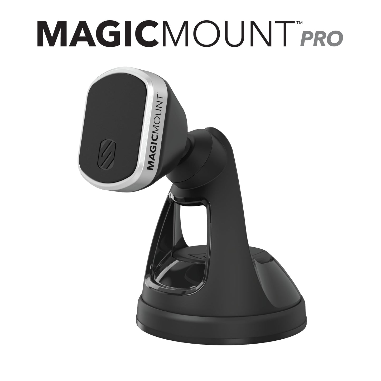 Scosche MM2WDSR-SP MagicMount Pro Magnetic Car Phone Holder - Strong Magnet Mount for iPhone and Android - Secure Magnetic Cell Phone Mount for Car