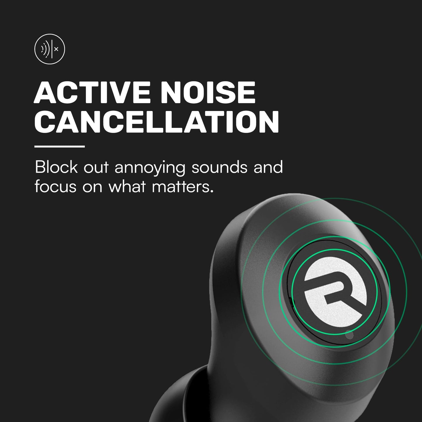 Raycon Everyday Bluetooth Wireless Earbuds with Microphone - Active Noise Cancelling, Sweat & Water-Resistant Earphones, Ear Buds Wireless Bluetooth
