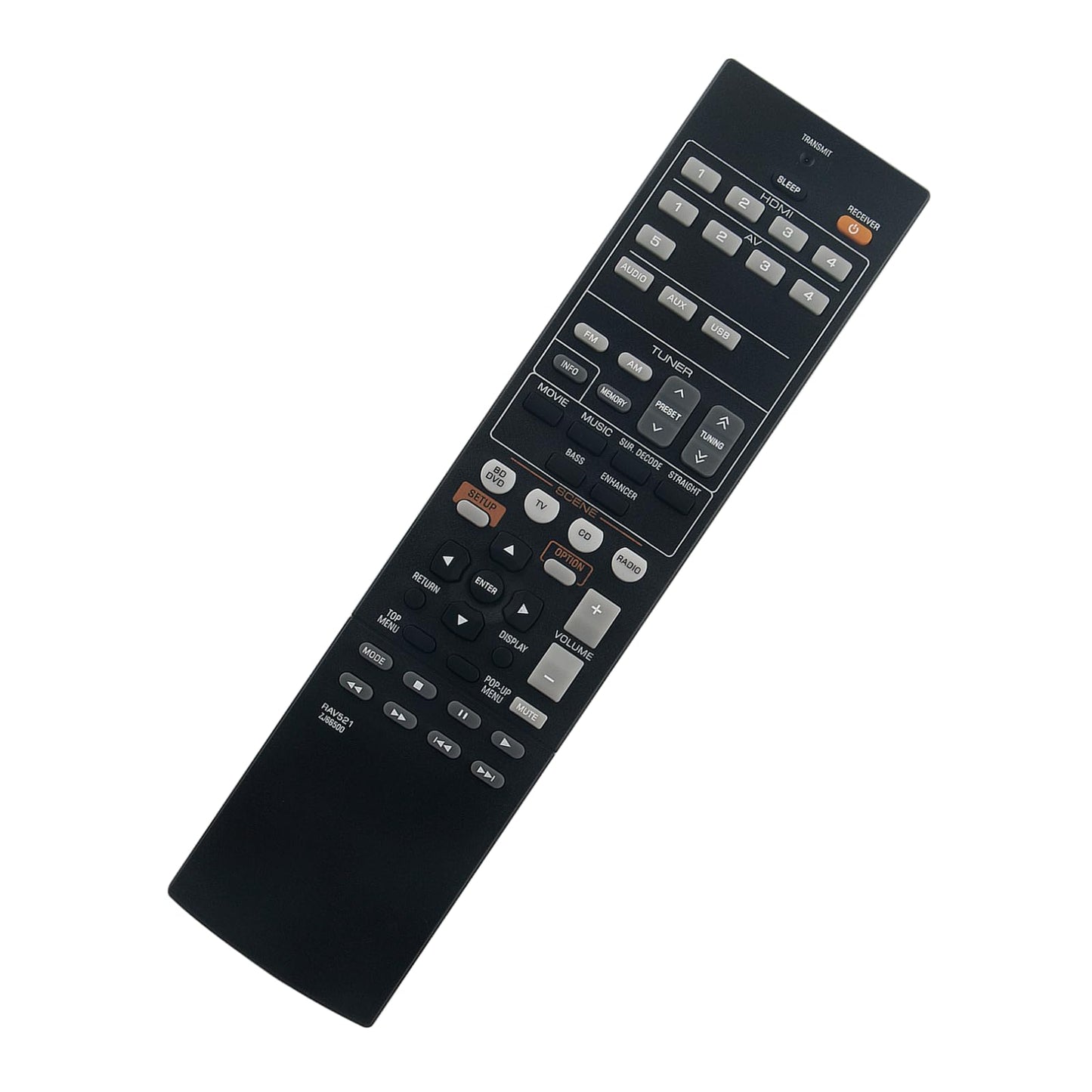 New RAV521-ZJ66500 Replace Remote Control Compatible with Yamaha AV Receiver RX-V377 HTR3067