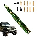 Starlight Spiral Aluminum Alloy Bullet Antenna 50 Caliber Bullet Shape Car Truck Antenna Truck Accessories Chevrolet, Silverado, Ford f150 and Many