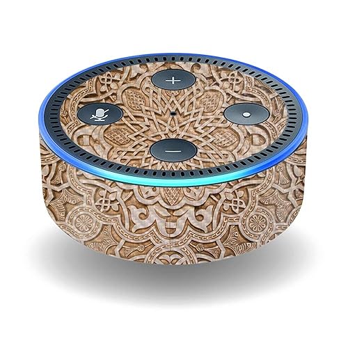 MightySkins Carbon Fiber Skin for Amazon Echo Dot (2ND Gen) - Carved | Protective, Durable Textured Carbon Fiber Finish | Easy to Apply, Remove…