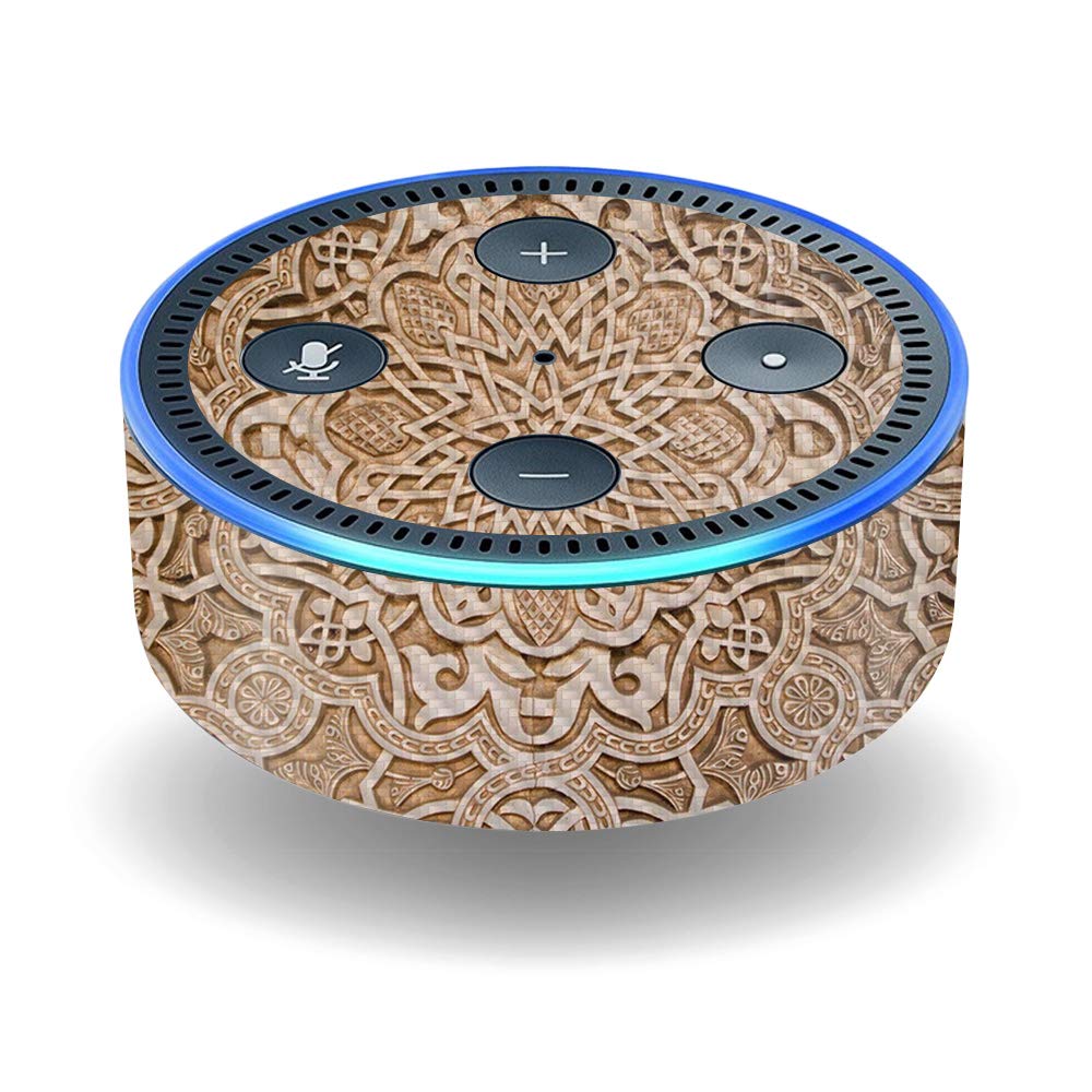 MightySkins Carbon Fiber Skin for Amazon Echo Dot (2ND Gen) - Carved | Protective, Durable Textured Carbon Fiber Finish | Easy to Apply, Remove…