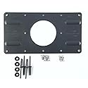 PAW International 200mm x 100mm Polymer RV TV Adapter KIT | with Tri-Fold Rivets, Washers, and TV Screws | can use with PAW Polymer or Steel TV