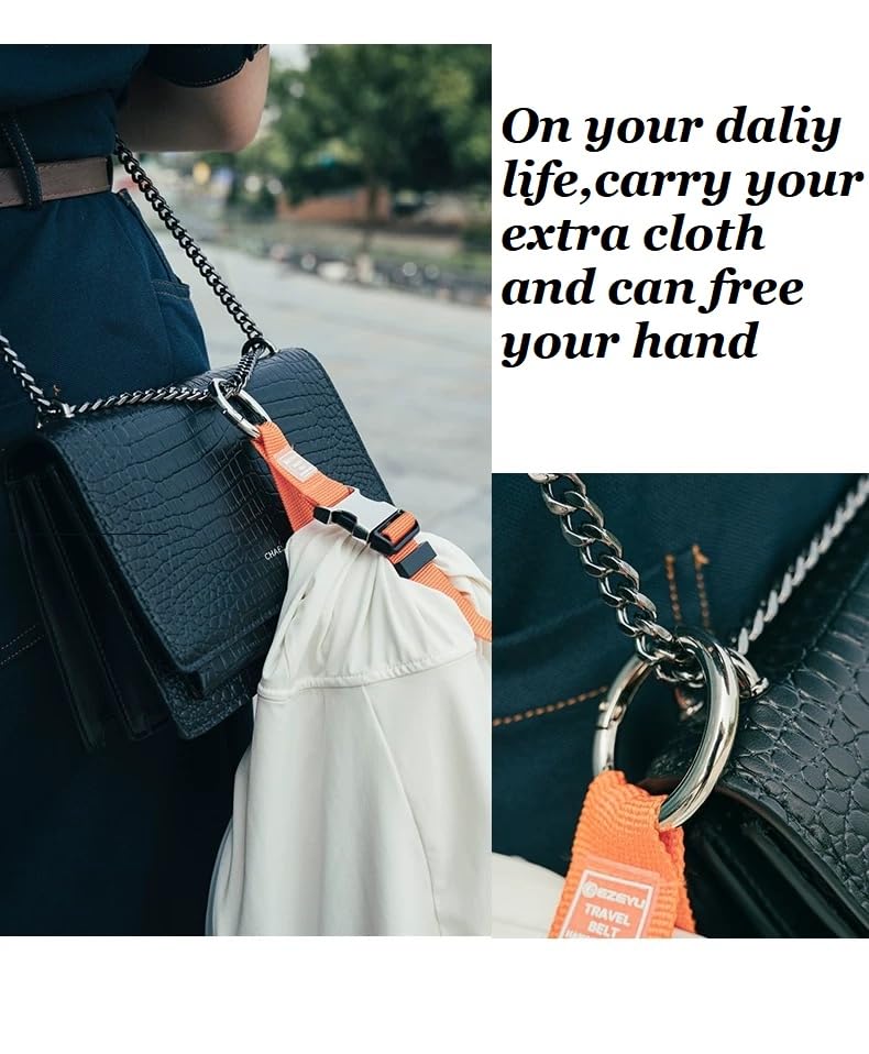 2PCS Add-a-Bag Luggage Straps – Heavy Duty Suitcase Belt Jacket Gripper for Carry-On, Extra Bags & Travel Accessories (Black)