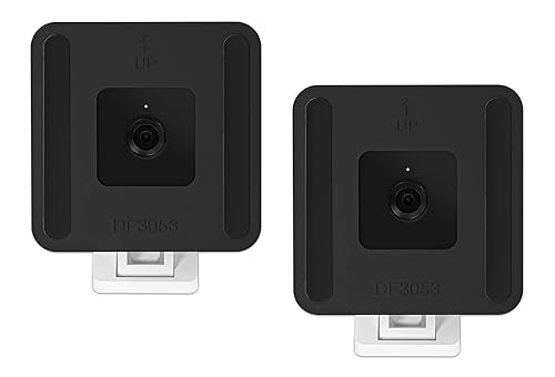 oioaahkeo Window Mount for Wyze Cam V4, Adhesive Mount for Wyze Cam V3/V4/V3 Pro(Black, 2 Pack)