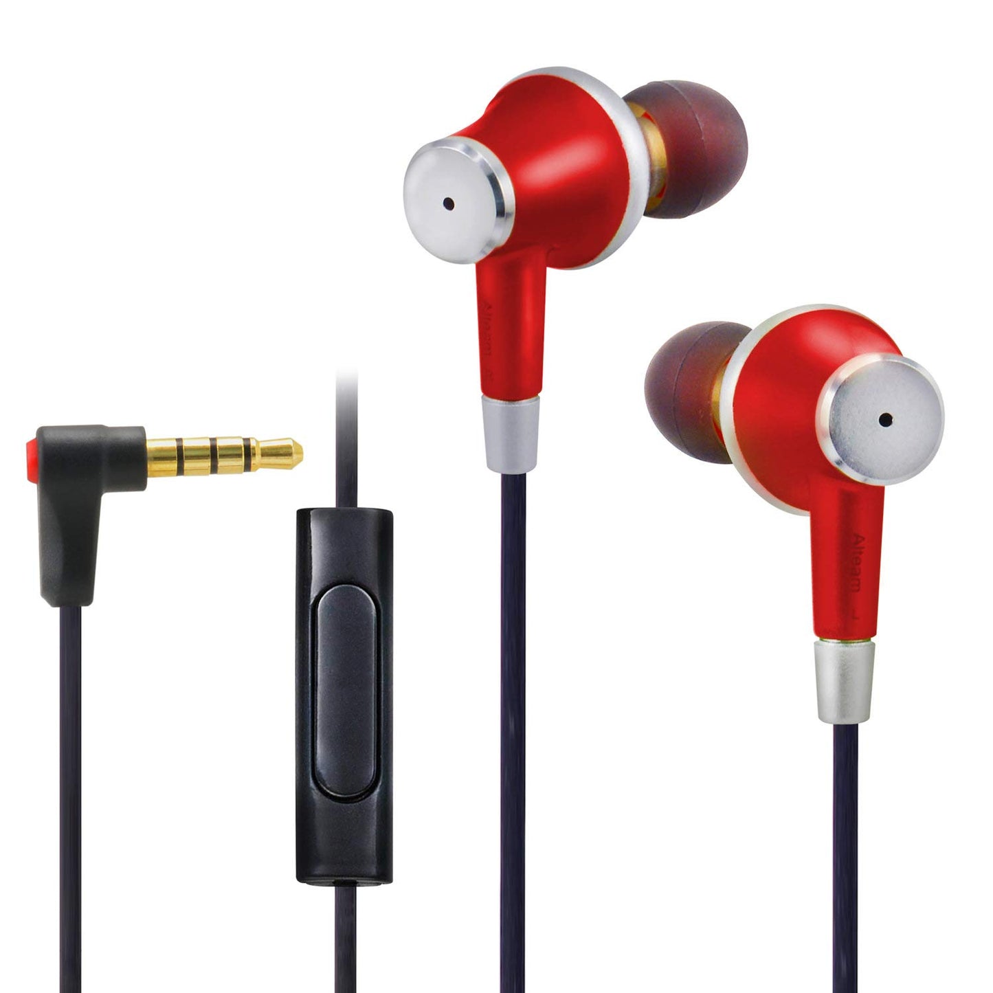 ALTEAM Wired in-Ear Headphones with in-Line Microphone, Noise Isolating Earphone, Lightweight, Powerful Bass Stereo Sound, ErgoFit Design Earbuds…