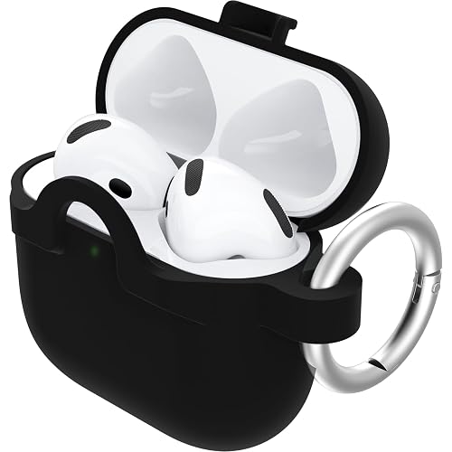 OtterBox Soft Touch Case for AirPods 4th Gen - Black Crystal - Protective Apple AirPods Case