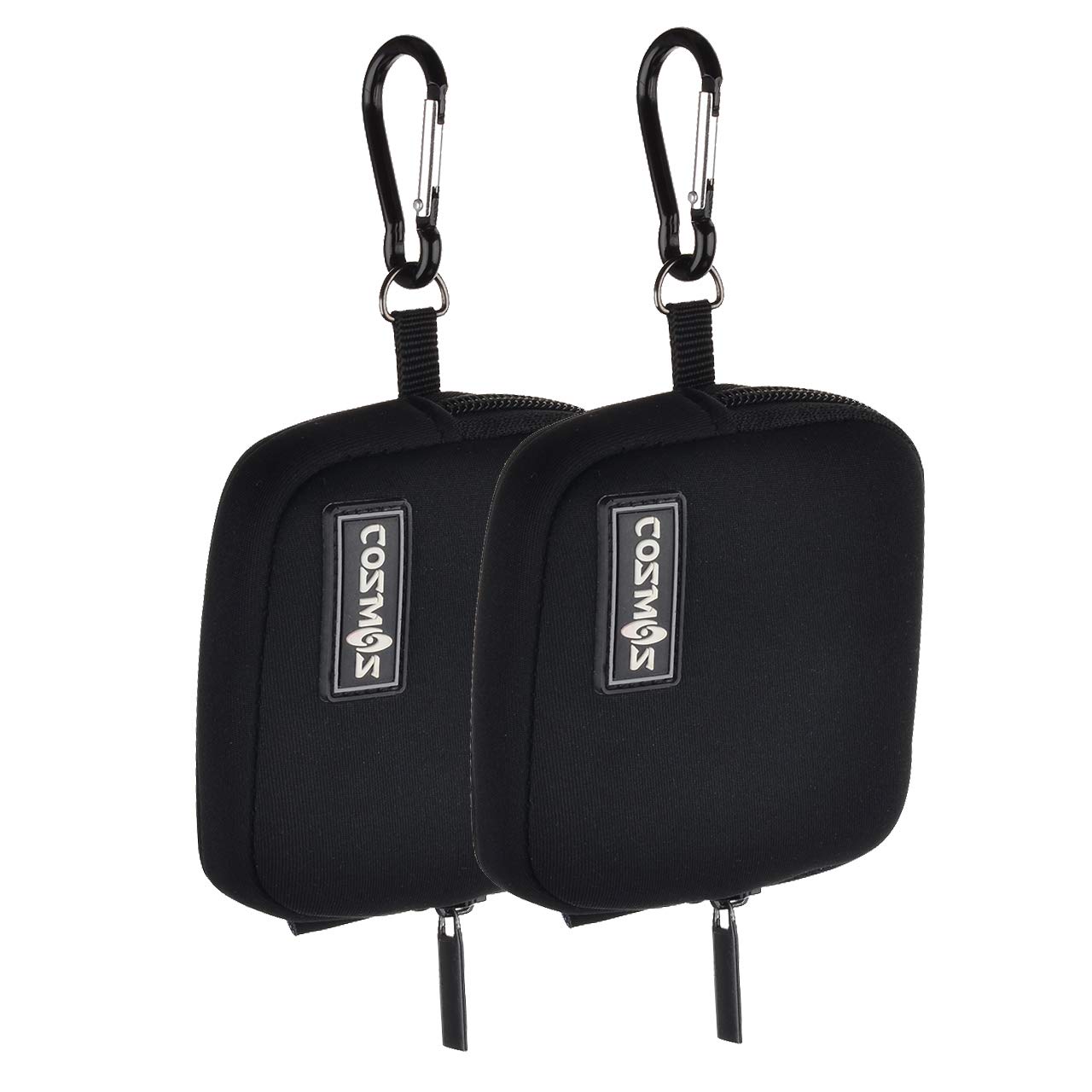 CM Pack of 2 Mini Pouch Case Bag Small Travel Storage Carrying Bag Compatible with MagSafe Power Adapter, Laptop Accessories Cables, Cords, USB